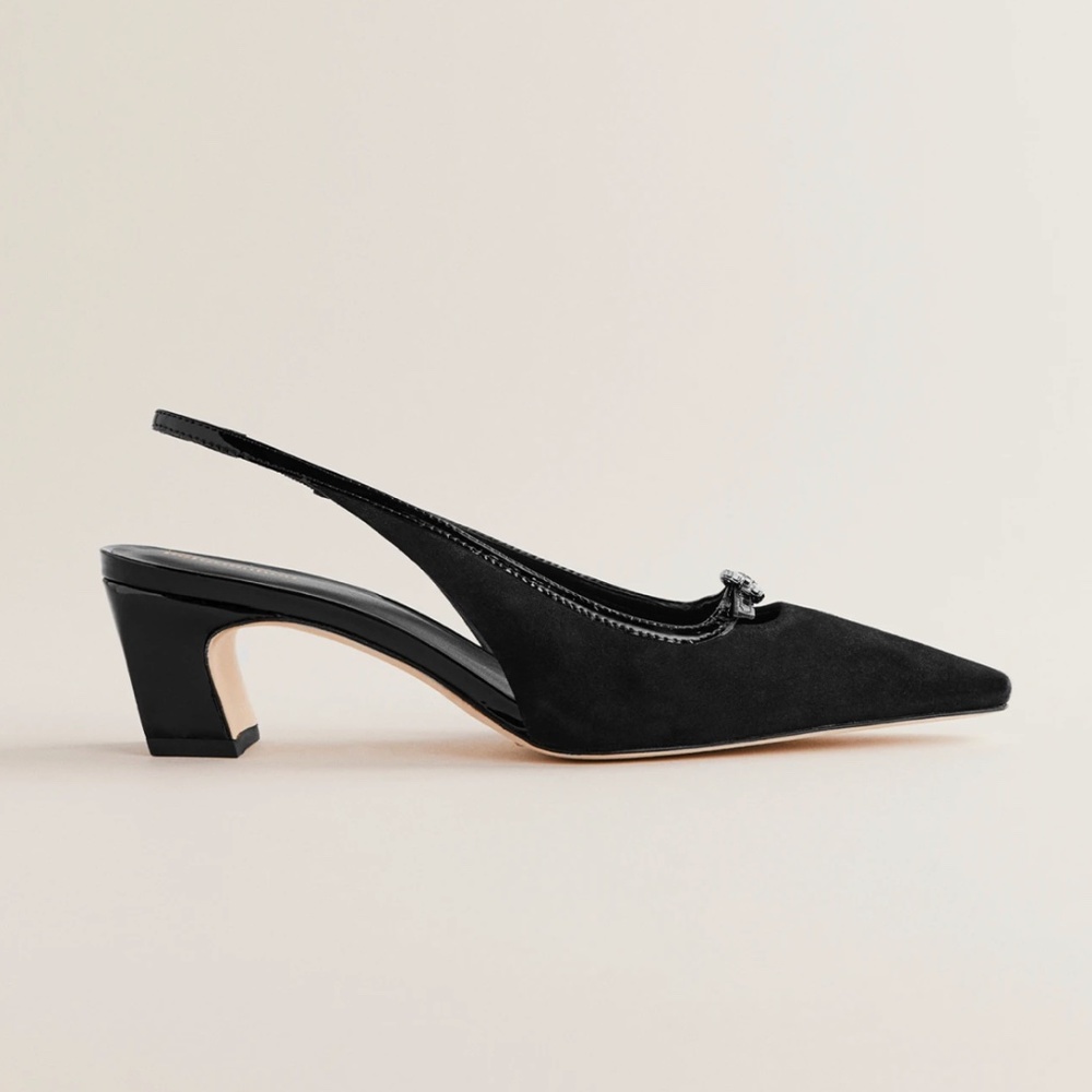 NWT Reformation - Nazanin Slingback Heel - Black